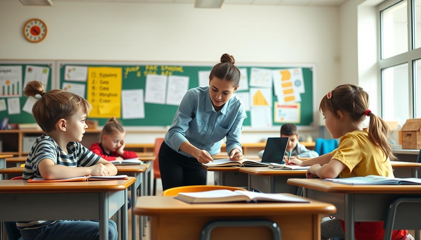 Student using a study guide to organize academic notes